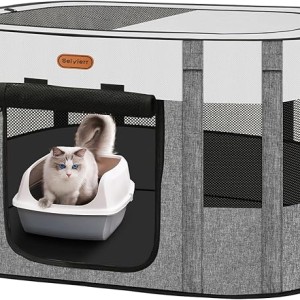 Foldable Pet Playpen for Dogs and Cats